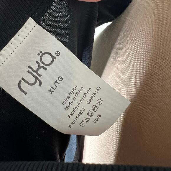 Ryka Athletic Muscle Tank Top XL Womens Seamless Black Workout Fitness Gym New - Picture 7 of 7